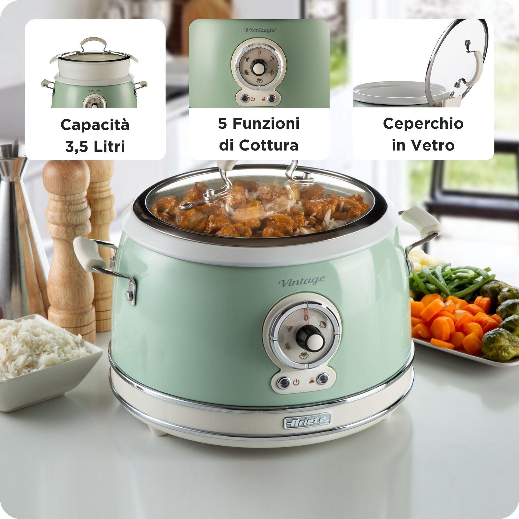 Panela de Arroz ARIETE Vintage 2904/04 (Altura 27,5 cm - Verde), miniatura 9