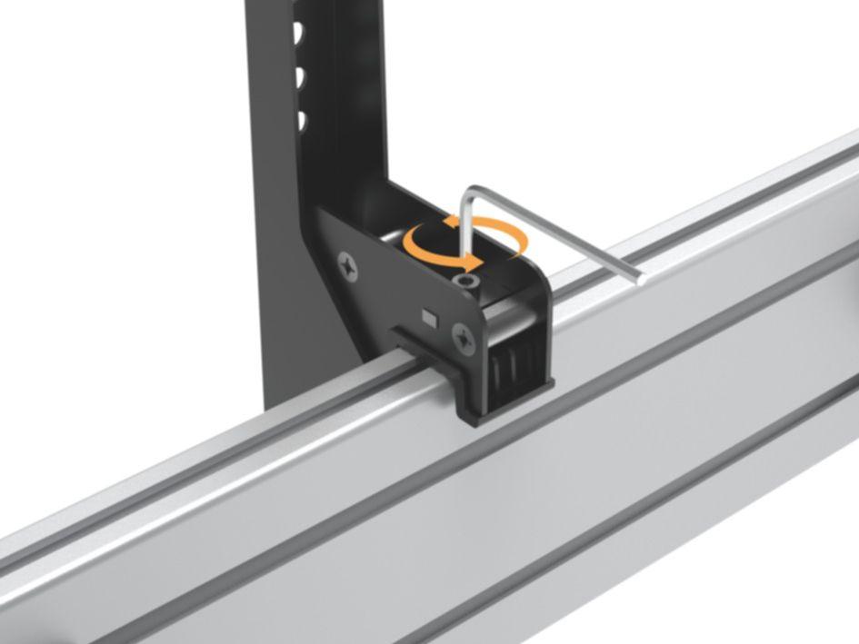 Suporte de Teto Duplo EQUIP 650373 (45"-55" - 2 Ecrãs - Preto/Prateado), miniatura 4