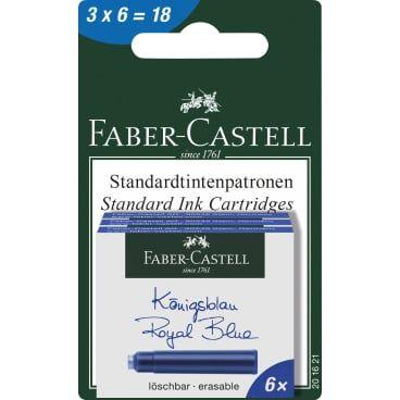 Cartuchos de Tinta para Canetas de Tinta Permanente FABER-CASTELL 201621 (Canetas de tinta permanente - Azul)