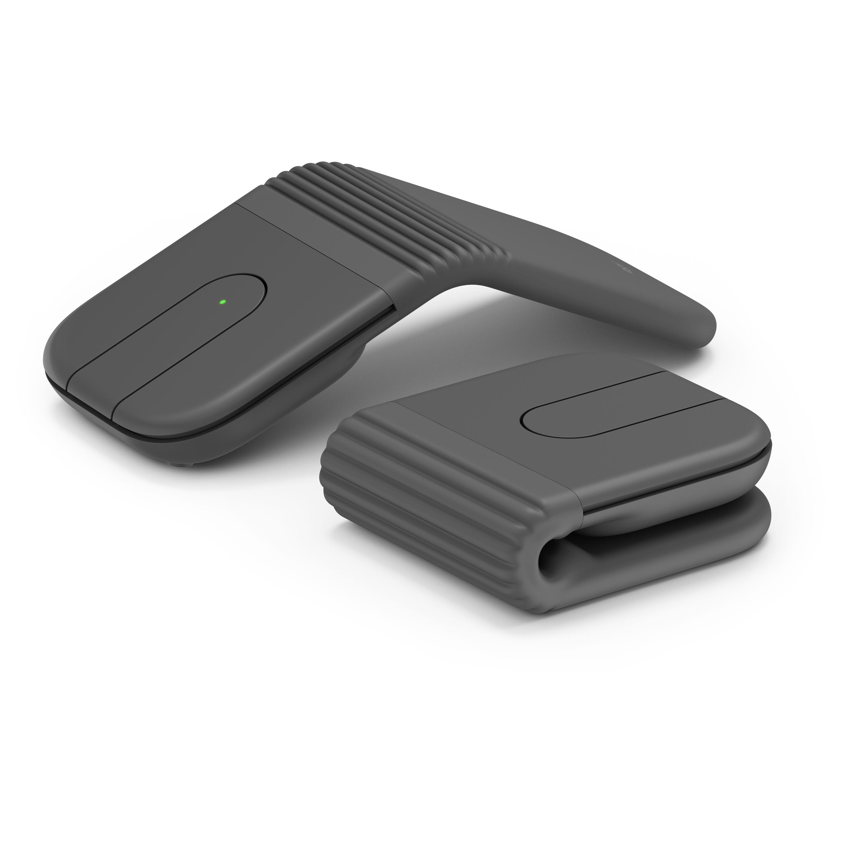Rato LOGITECH Mobi Fold (Ambidestro - 4000 DPI - Ótico - Grafite)