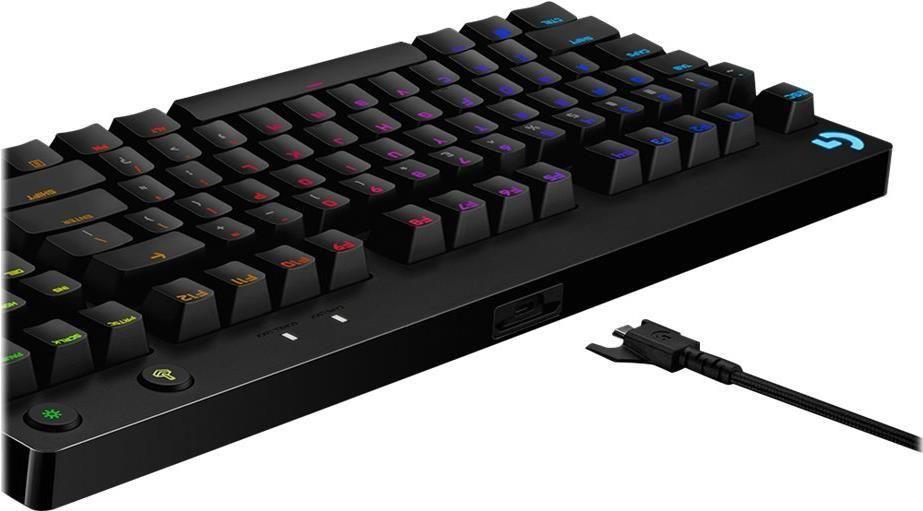 Teclado LOGITECH G PRO (Nordic - Mecânico GX Blue - USB - Preto)