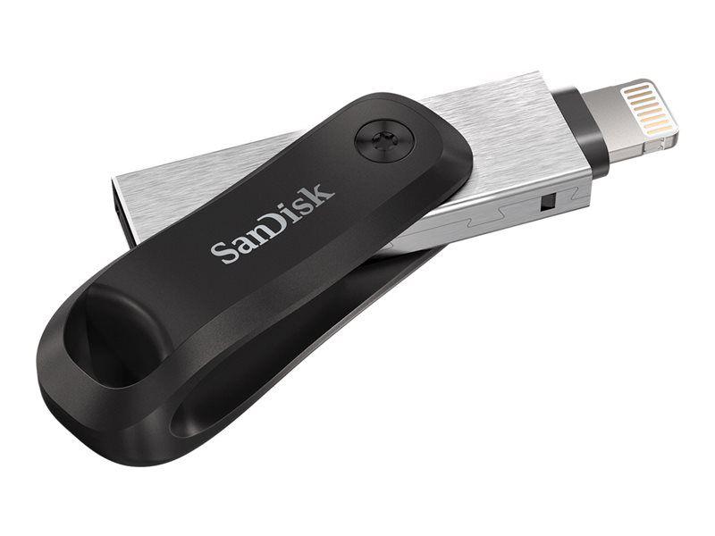Pen USB SANDISK iXpand Go (USB 3.0 / Apple Lightning - Preto)