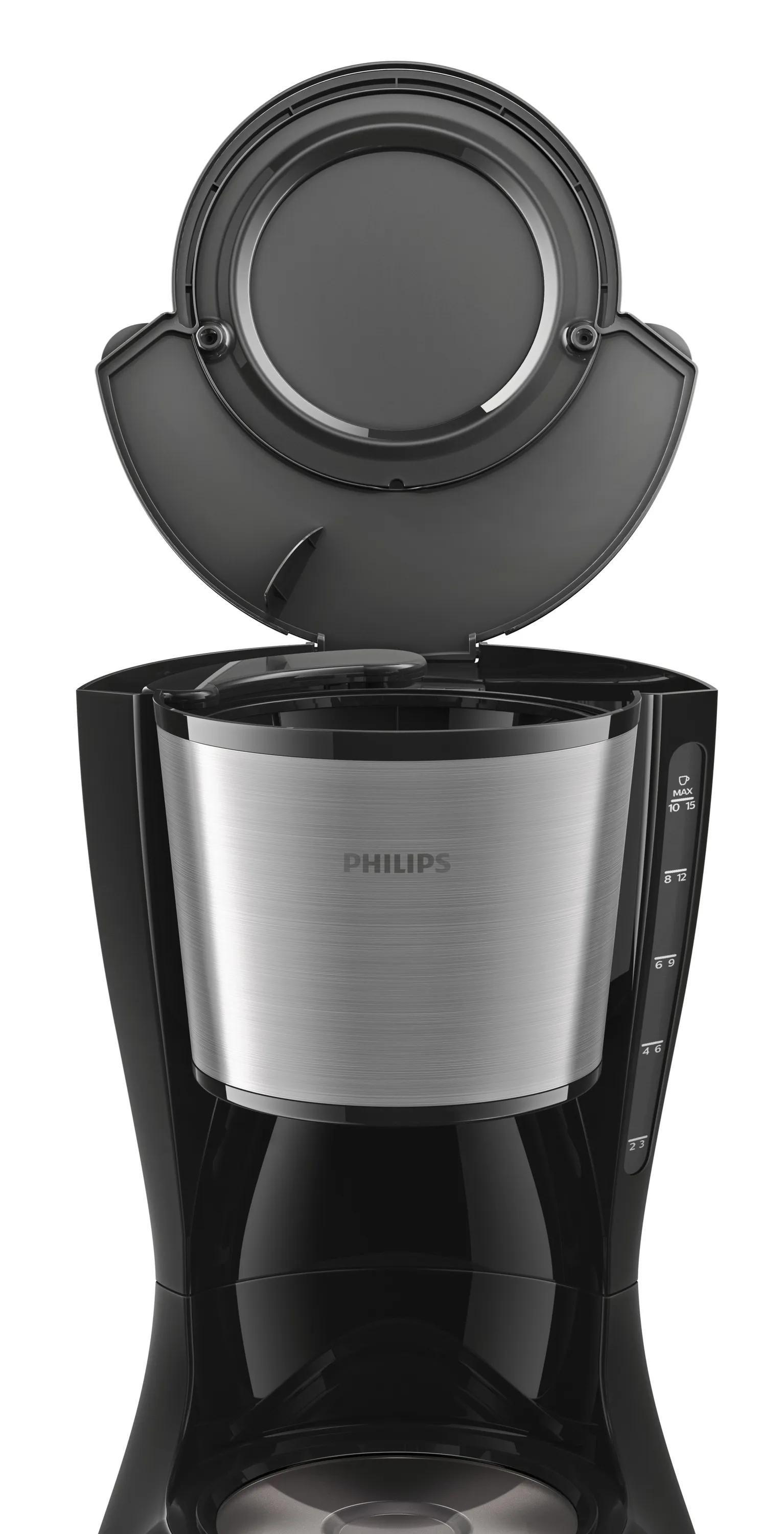 Máquina de Café de Filtro PHILIPS HD7462/20 (Café moído - 1080 W - 1,2 l - Preto e Inox), miniatura 4