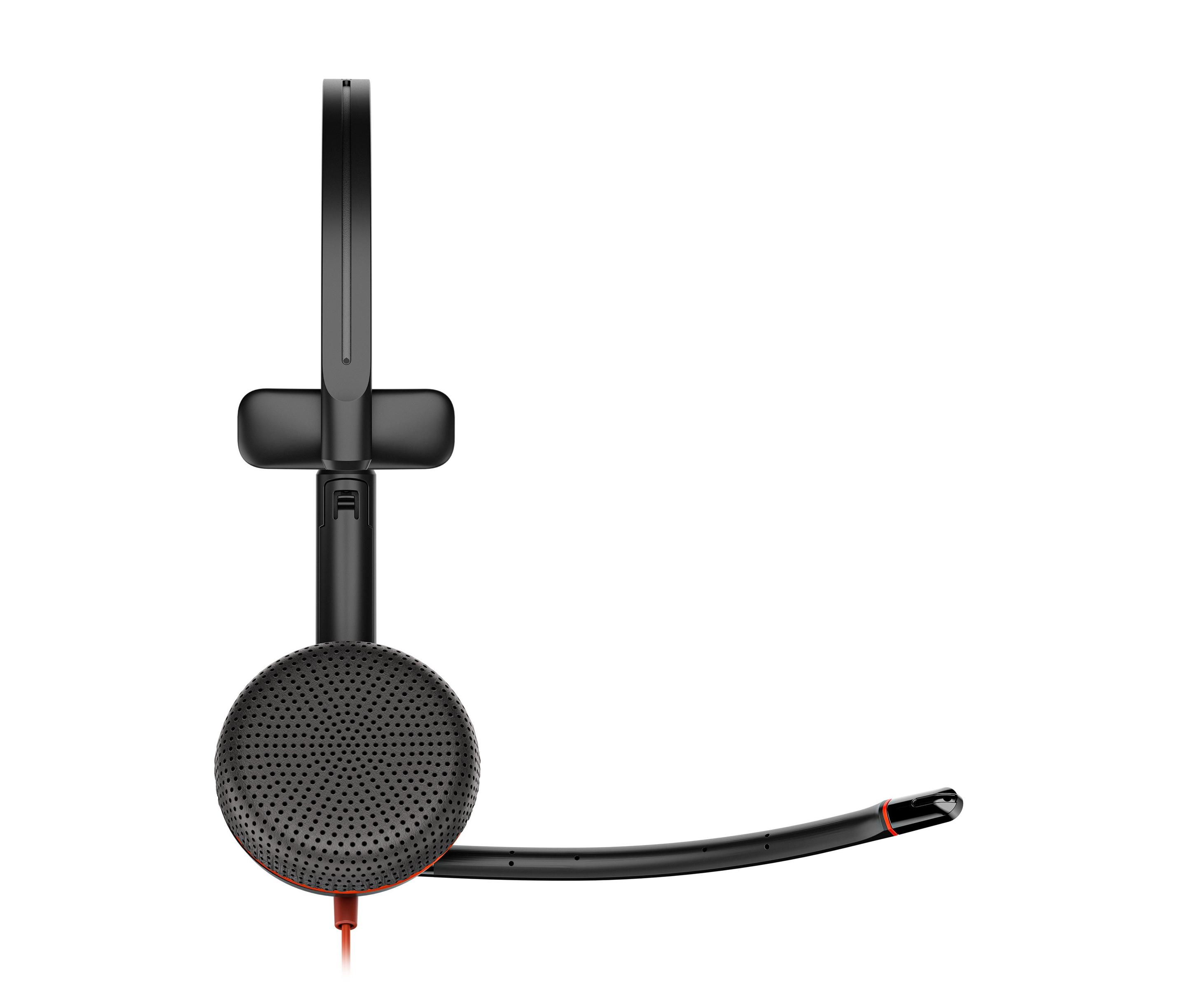 Headset HP POLY Blackwire 3215 (Binaural - Com fios - On Ear - Preto) — miniatura 2