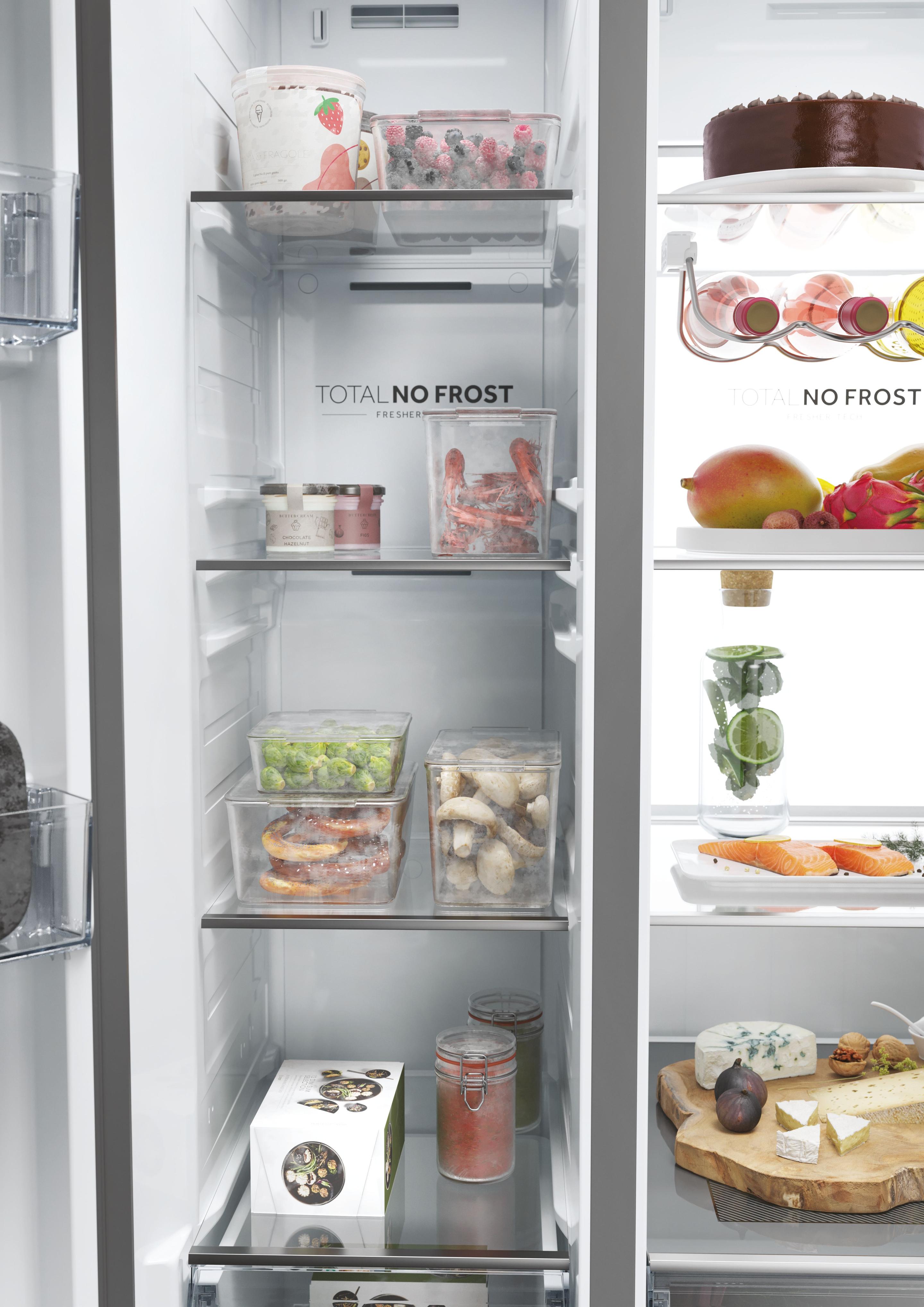 Frigorífico Americano Independente HAIER HSW79F18ANMM (611 L - 178x73x91 cm - Platina/Inox), miniatura 9