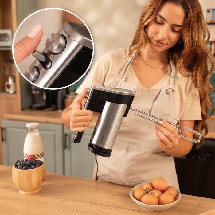 Batedeira Manual CECOTEC PowerTwist 500 Full Steel (500 W - Preto e Inox), miniatura 3