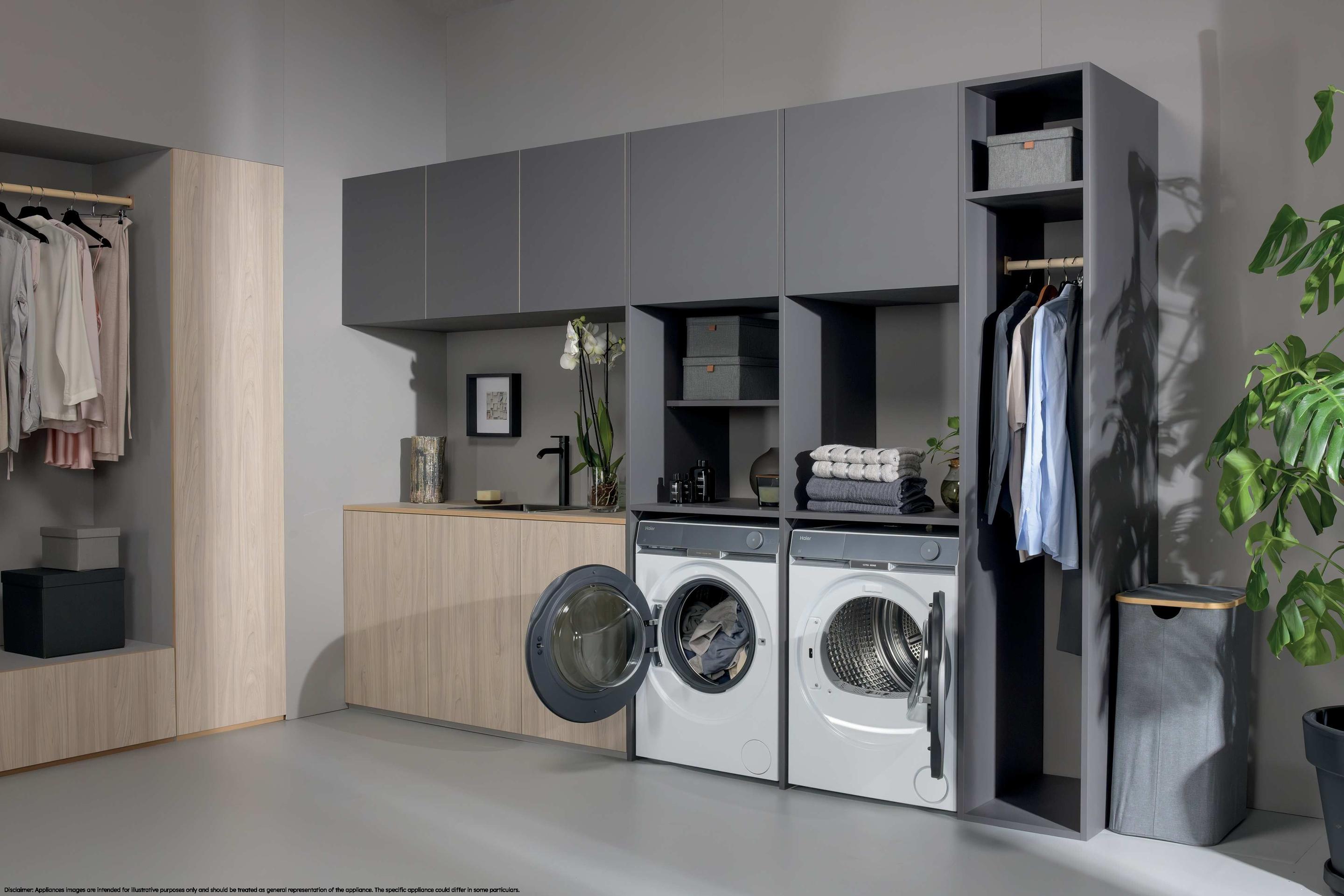 Máquina de Lavar Roupa Independente HAIER HW110B14387UIB (1400 RPM - B - A - Cinzento e Branco) — miniatura 12