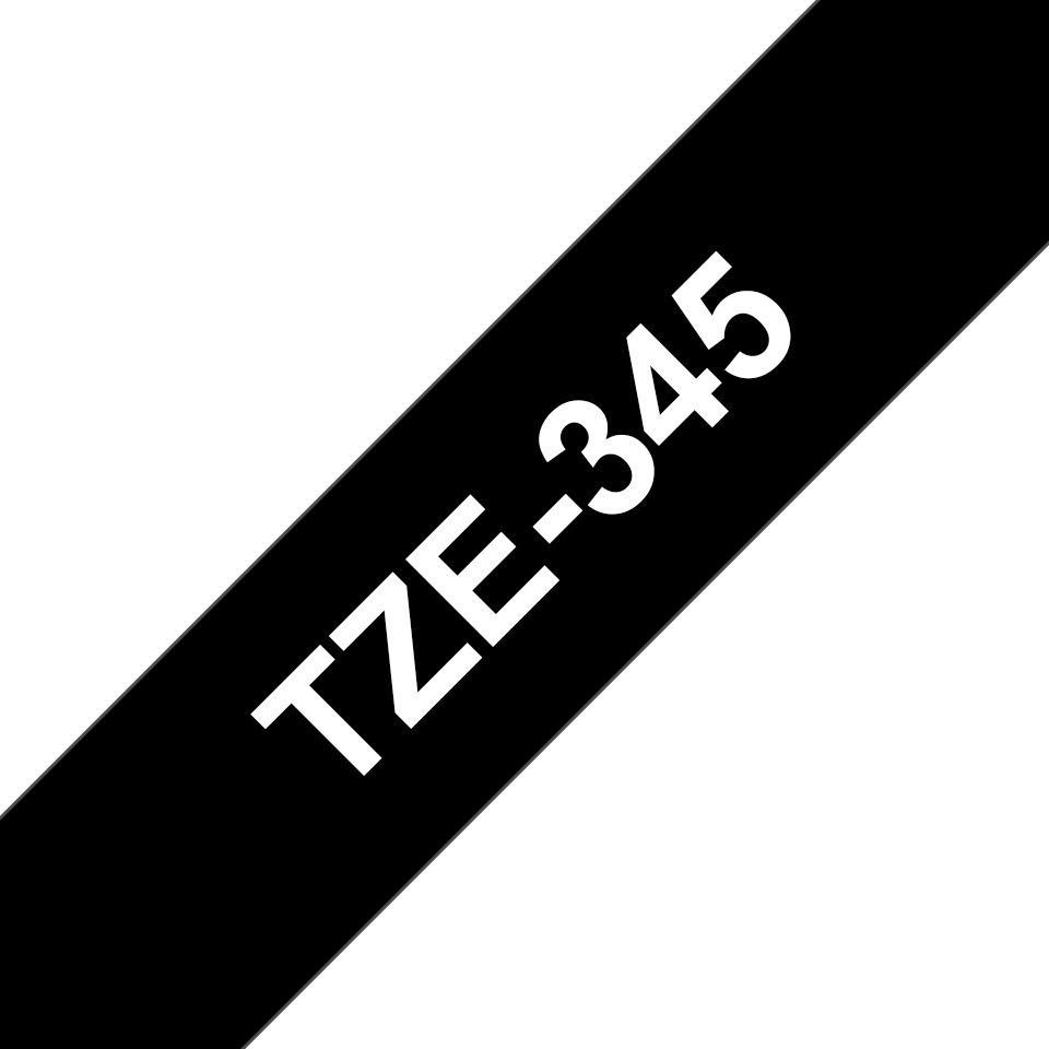 Fita de Impressão BROTHER TZe-345 (Branco sobre Preto)