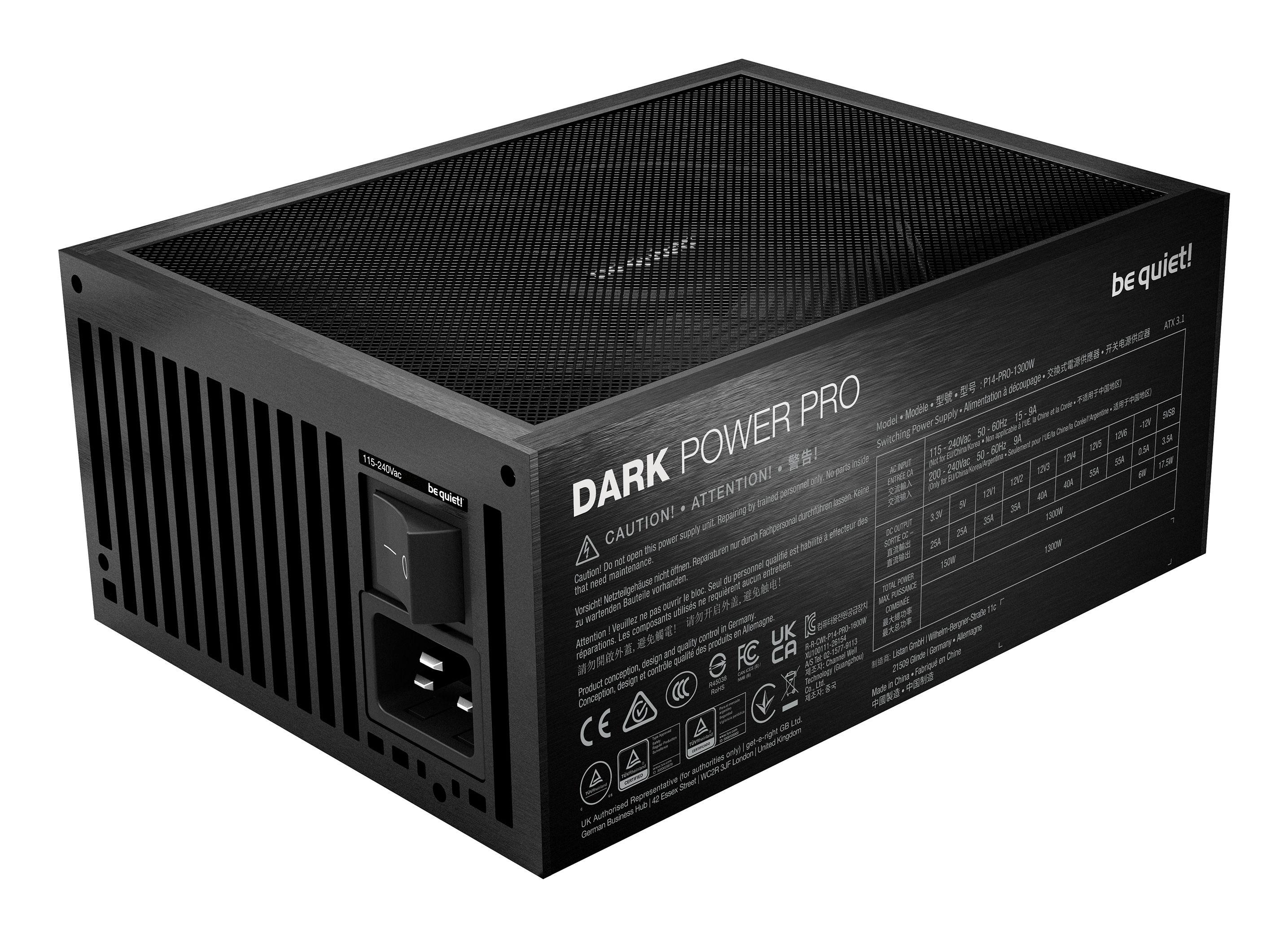 Fonte de Alimentação BE QUIET! Dark Power Pro 14 IO (ATX - 1300 W - 80 PLUS Titanium - Preto), miniatura 3