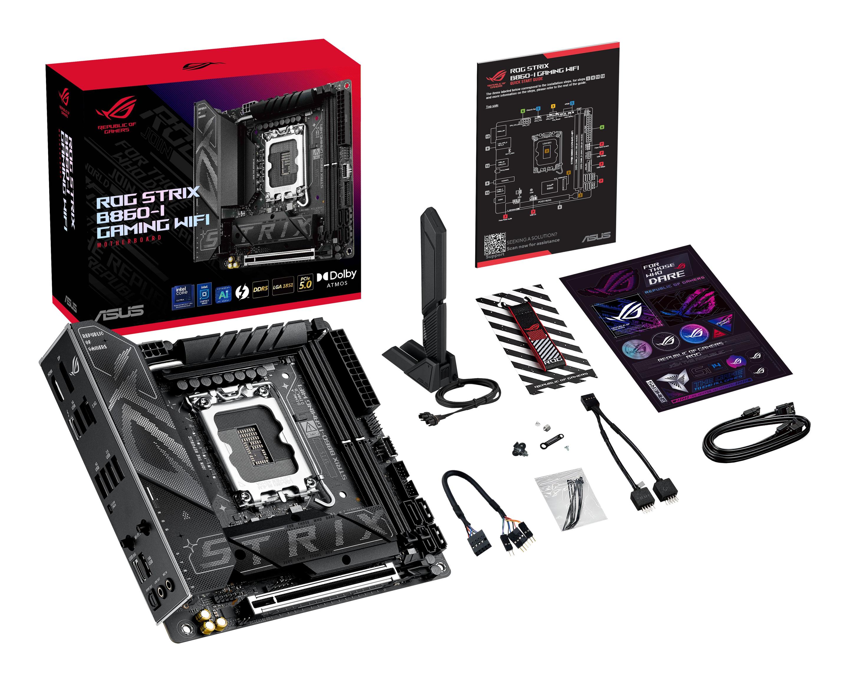 Motherboard ASUS ROG STRIX B860-I GAMING WIFI (LGA 1851 (Socket V1) - Intel Core Ultra - mini-ITX - Multicor), miniatura 10