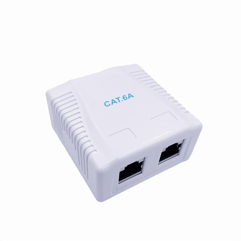Caixa de Montagem RJ45 GEMBIRD NCAC-2F6A-01 (Branco)