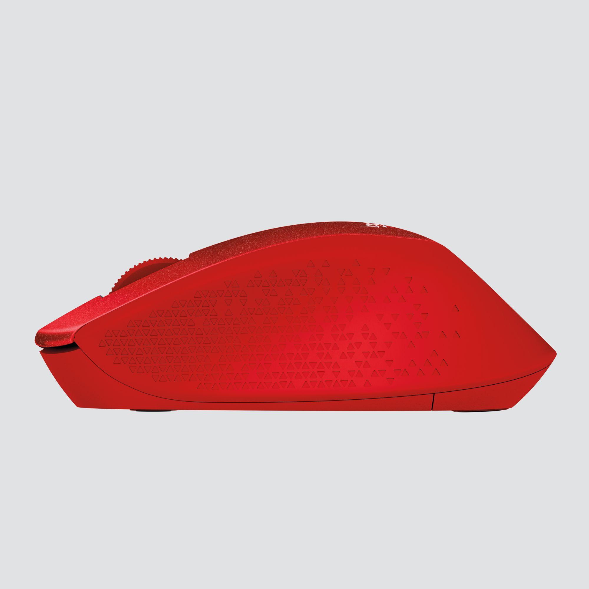 Rato LOGITECH M330 Silent Plus (Mão direita - 1000 DPI - Mecânico - Vermelho) — miniatura 5