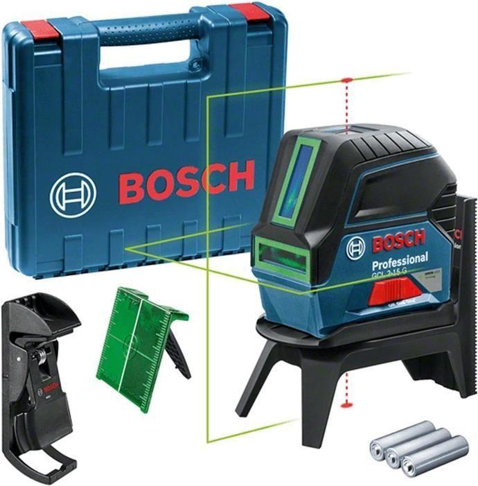 Laser de Linhas e Pontos BOSCH GCL 2-15 G (Preto e Azul)