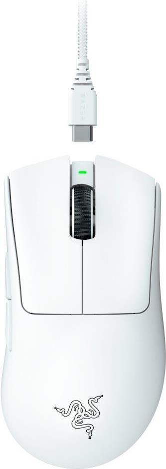 Rato RAZER DeathAdder V3 Pro (Mão direita - 30000 DPI - Ótico - Branco)