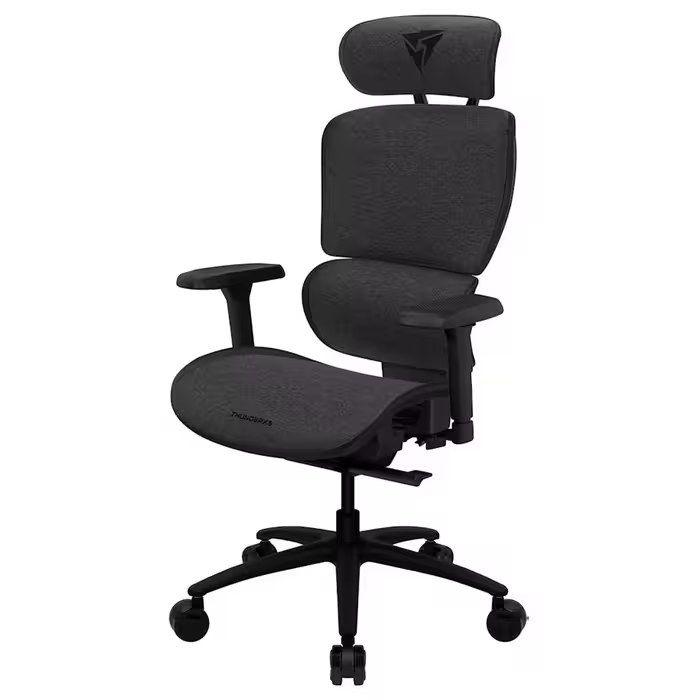 Cadeira de Escritório Ergonómica THUNDERX3 YTC Loft (125 kg - Até 78 cm em altura - 77 cm - Cinza)