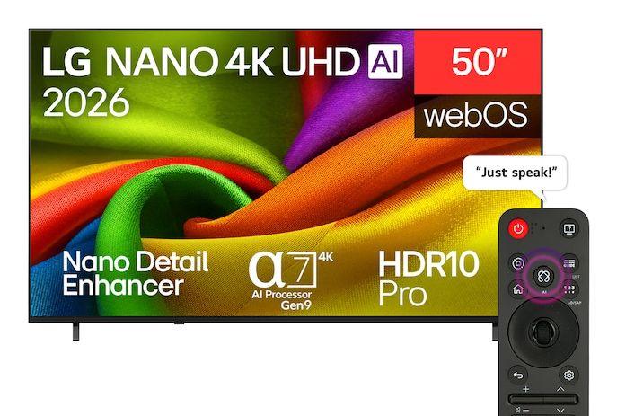 Televisão LG TV 50NU850B6LA (50" - LED - 4K Ultra HD - Preto)