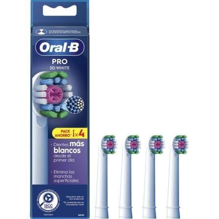 Cabeças de Escova de Substituição ORAL-B 3D White (Pack de 4)