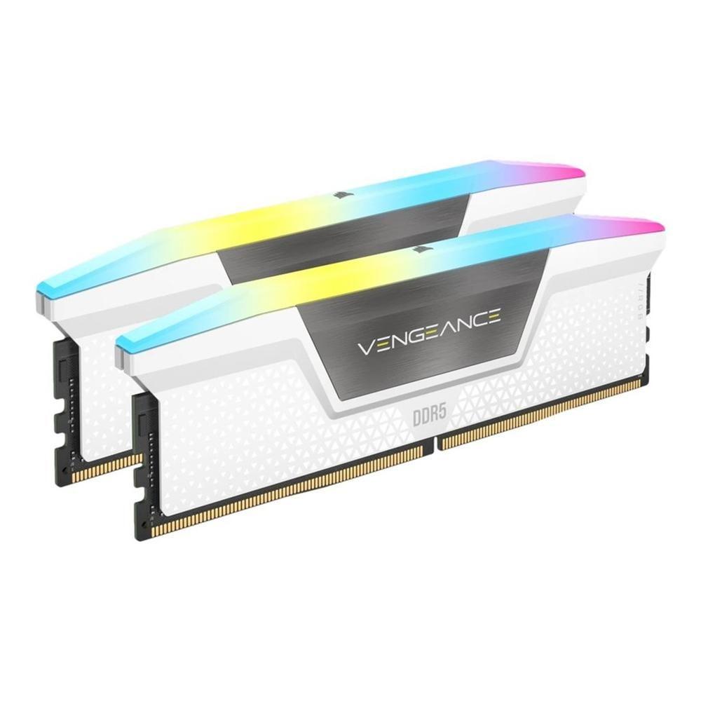 Memória RAM CORSAIR Vengeance RGB CMH32GX5M2E6000Z36W (6000 MHz - 32 GB - DIMM)