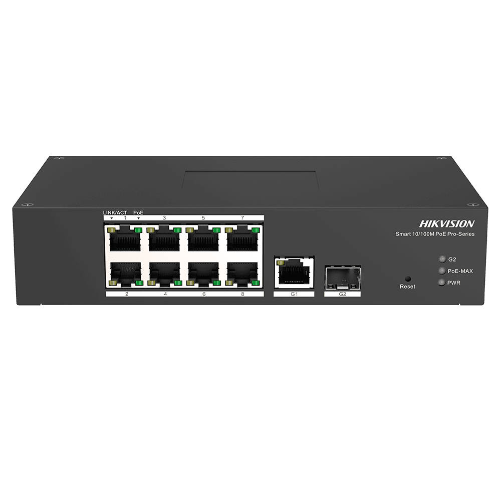 Switch Gerível PoE HIKVISION DS-3T1310P-SI/HS (10/100/1000 Mbps - 5,6 Gbit/s - L2 - Preto)