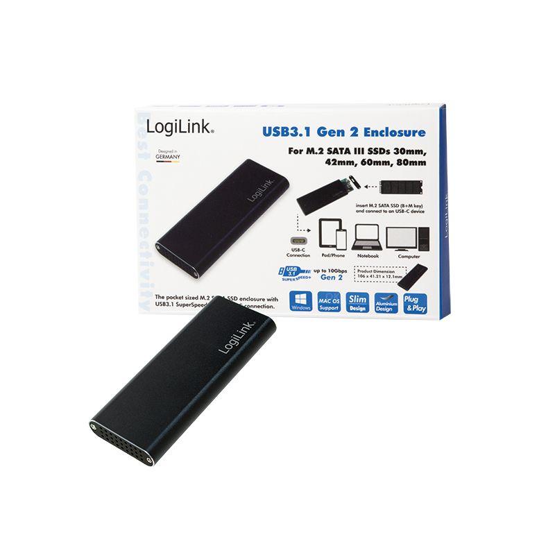 Caixa Externa SSD LOGILINK UA0314 (M.2 - SATA - Preto), miniatura 4