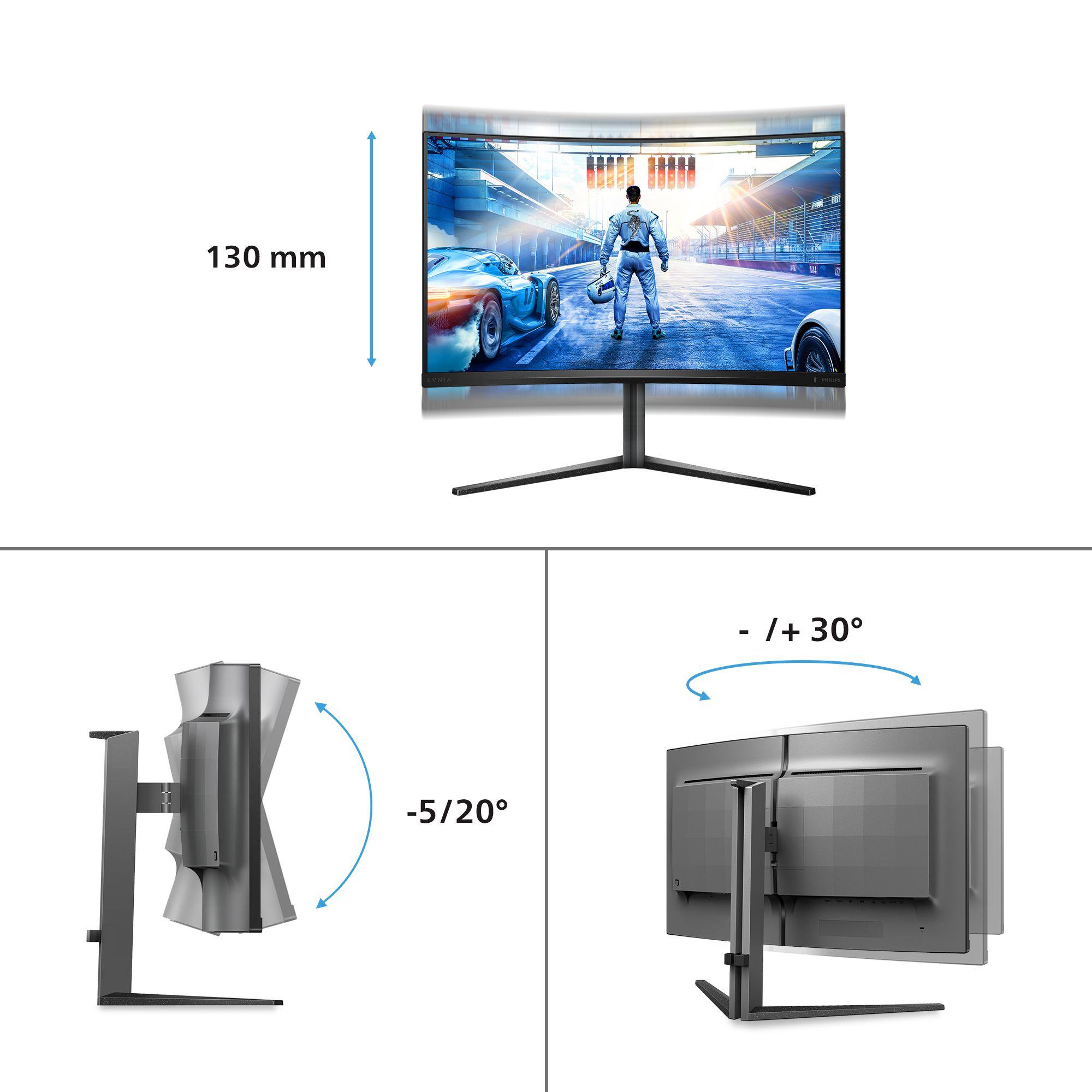 Monitor PHILIPS Evnia 5000 32M2C5500W/00 (31,5" - VA - 240 Hz - Preto) — miniatura 3