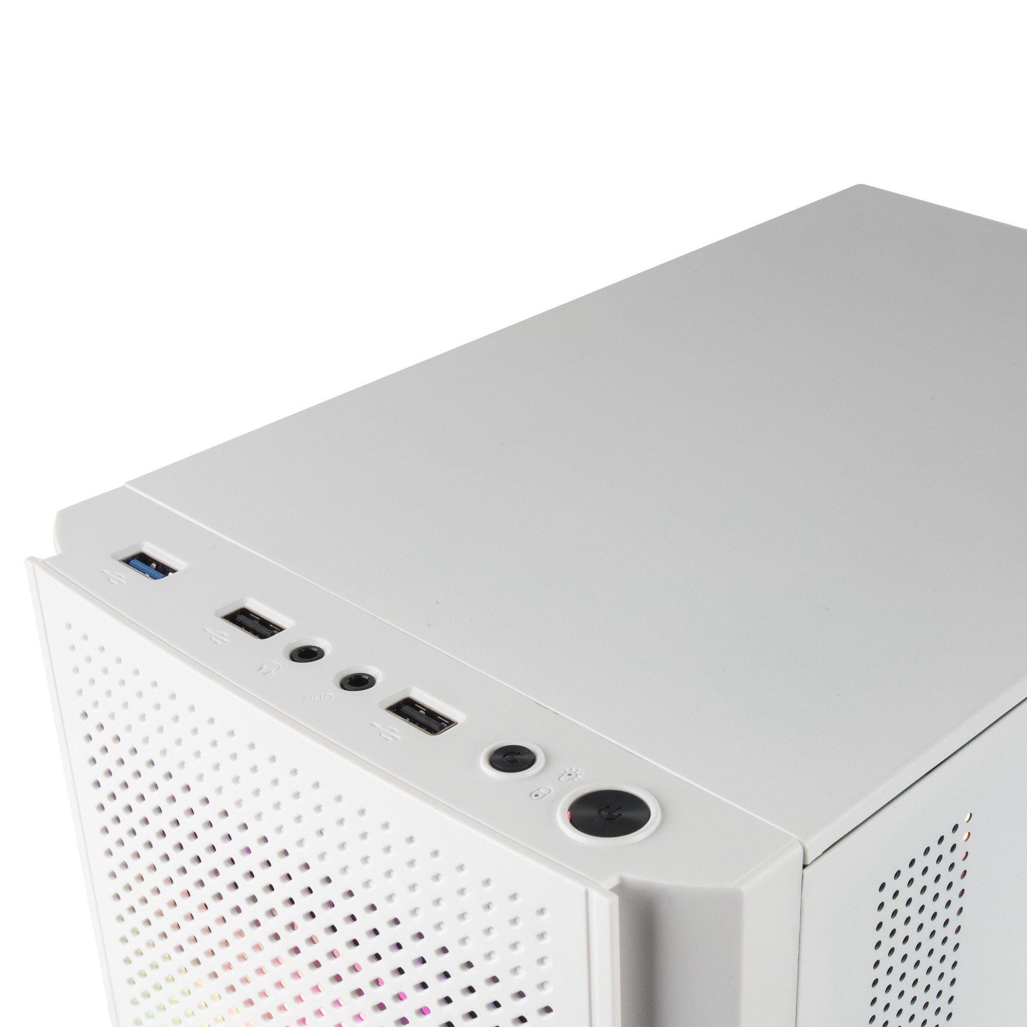 Caixa PC MARS GAMING MC300W (Micro ATX, Mini-ITX - 2,5" - RGB - Branco) — miniatura 4