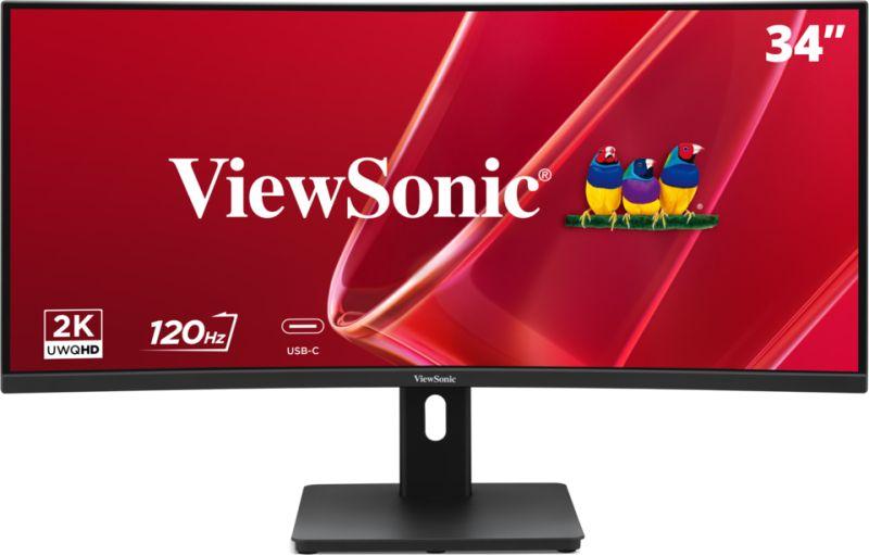 Monitor VIEWSONIC VA3420C-2 (34" - VA - 120 Hz - Preto)