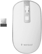 Rato GEMBIRD MUSW-4B-06-WS (Ambidestro - 1600 DPI - Ótico - Branco e Prateado)
