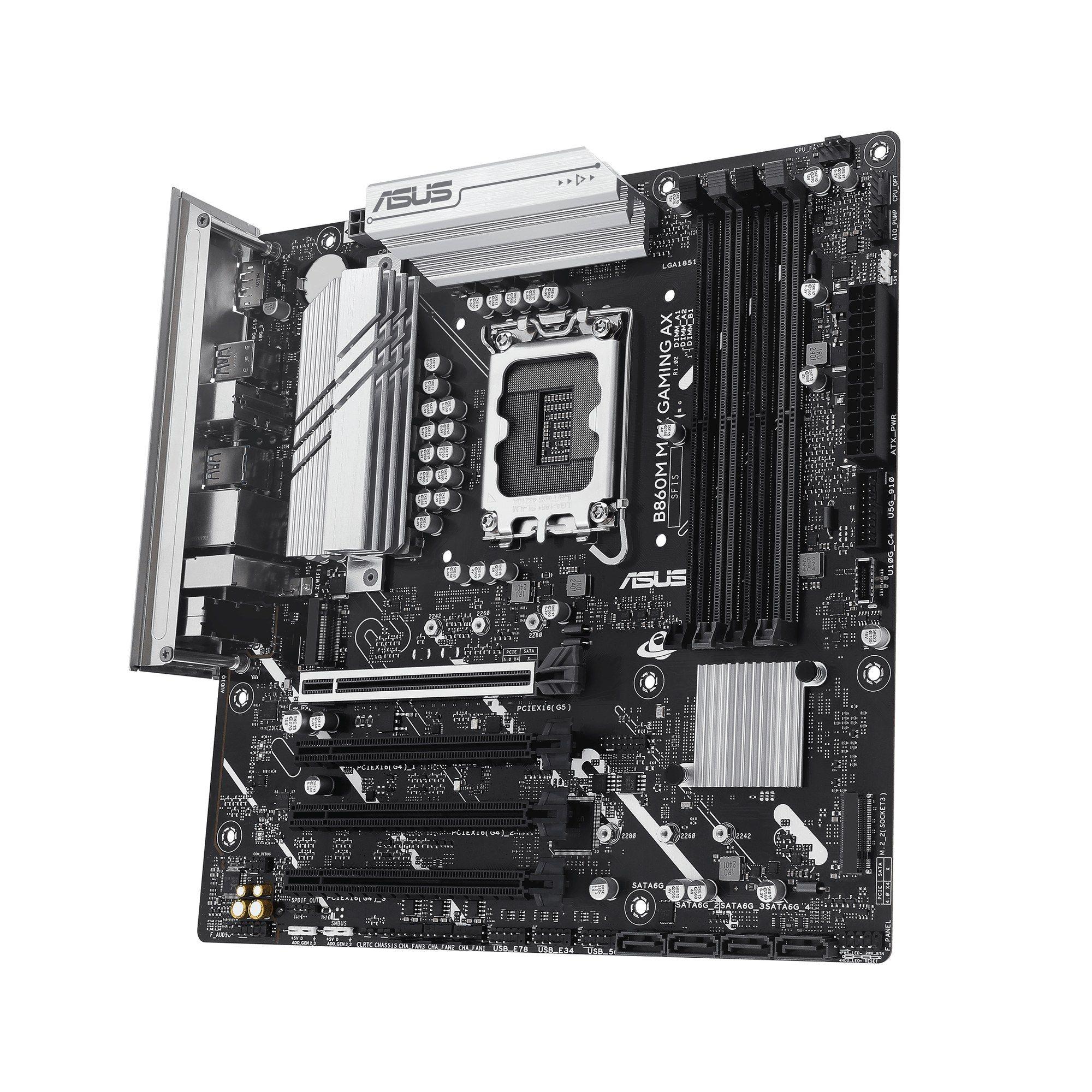 Motherboard ASUS B860M MAX GAMING AX (LGA 1851 - Intel Core Ultra - micro ATX - Cinzento), miniatura 7
