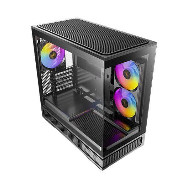 Caixa PC ANTEC C2M ARGB (Micro ATX, ITX - Midi Tower - Plástico, Metal - Preto) — miniatura 4