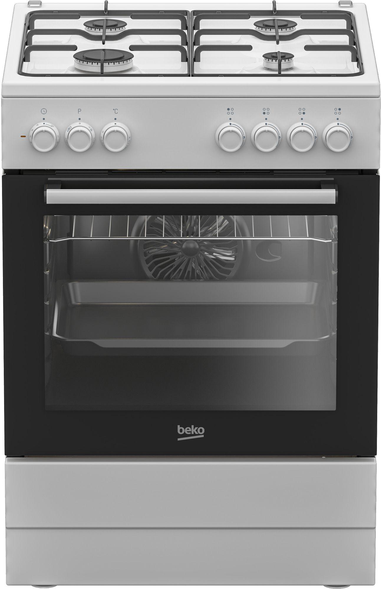 Fogão Independente BEKO FBE62120WD (Altura 85 cm - 60 cm - 85 cm - Branco e Preto)