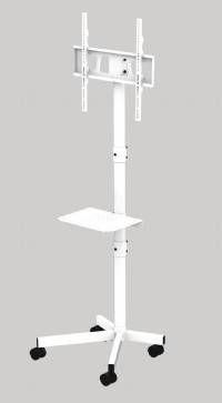 Suporte de Chão para TV GEMBIRD TVS-55T-03-W (32"-55" - VESA 400 x 400 mm - Branco), miniatura 2