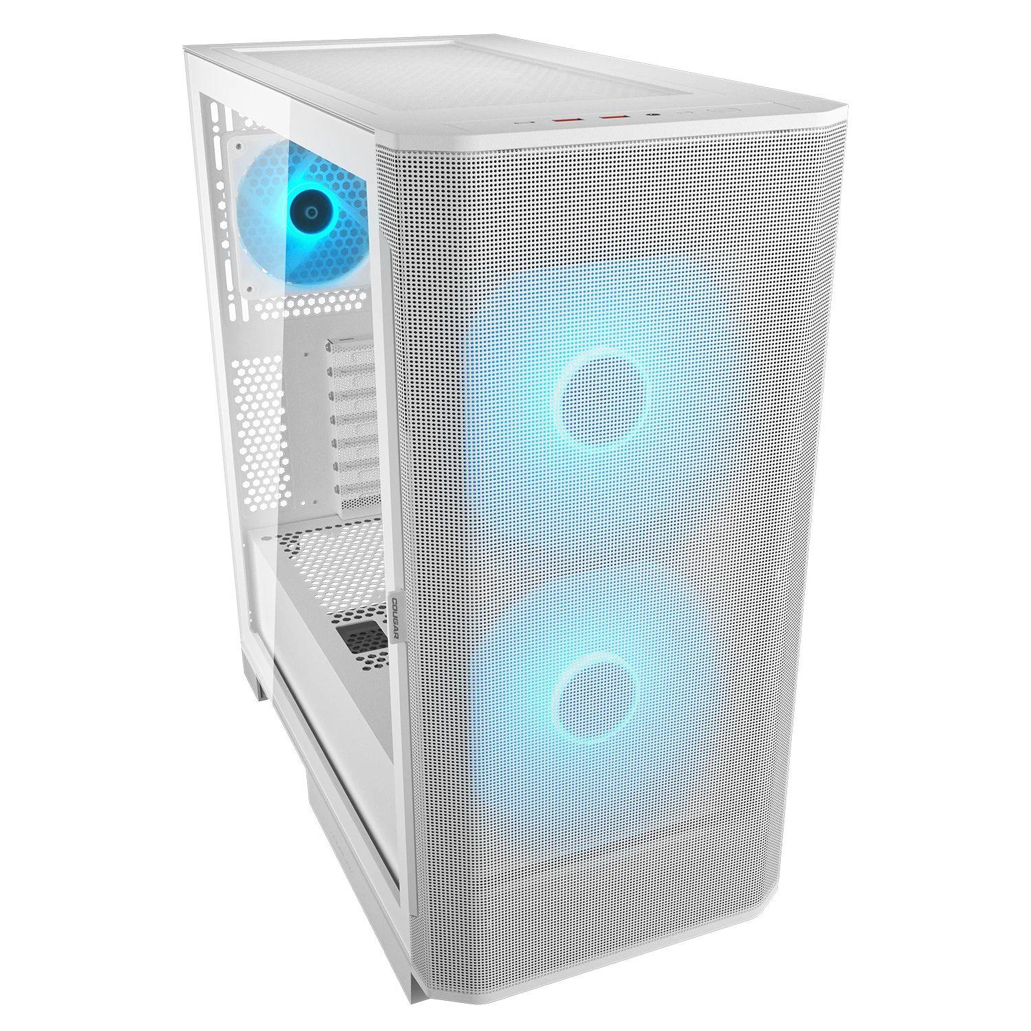 Caixa PC COUGAR Airface FLO RGB CGR-5YA6W-RGB (Midi Tower - 190 mm - 390 mm - Branco) — miniatura 3