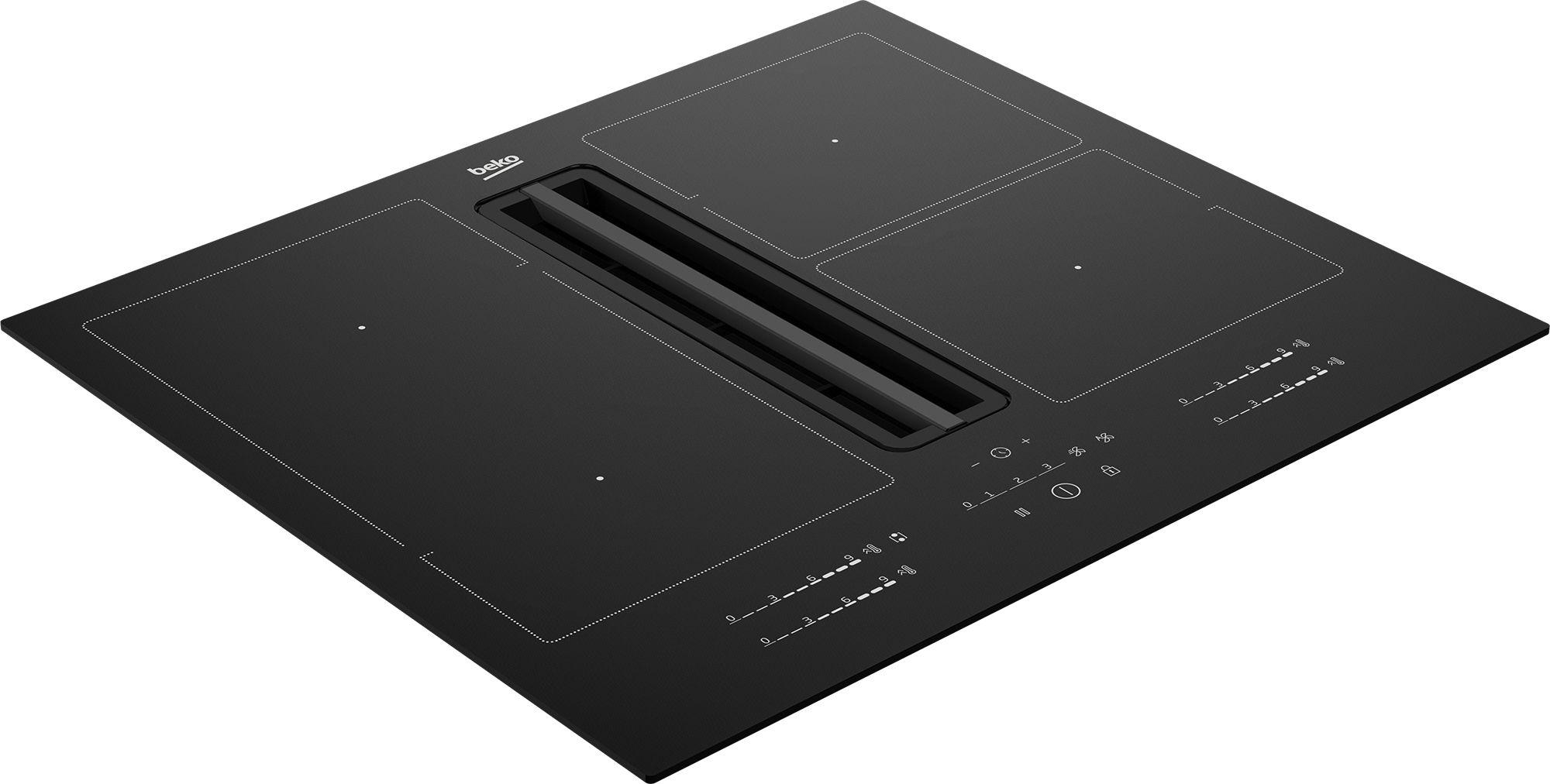 Placa de Indução Encastre BEKO HIXI64700UF (4 zonas - 7400 W - Vidro - Preto), miniatura 2