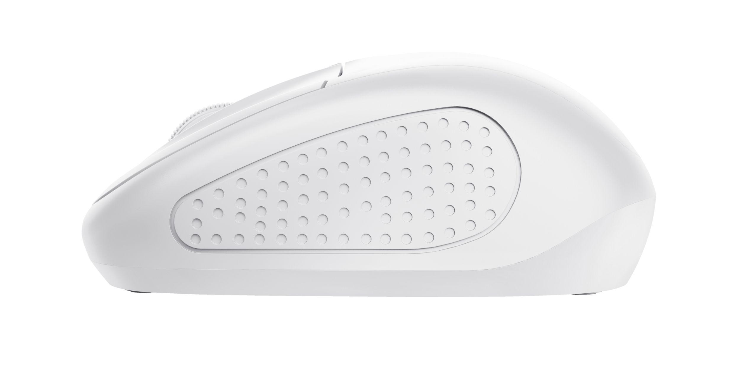 Rato TRUST Primo 24795 (Ambidestro - 1600 DPI - Ótico - Branco) — miniatura 4