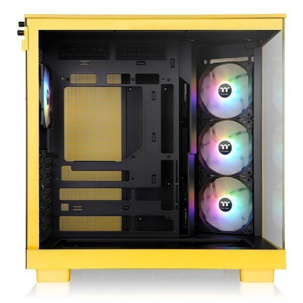 Caixa PC THERMALTAKE View 380 XL TG ARGB (ATX, micro ATX, Mini-ITX - PS2 - 2.5" - Amarelo) — miniatura 3