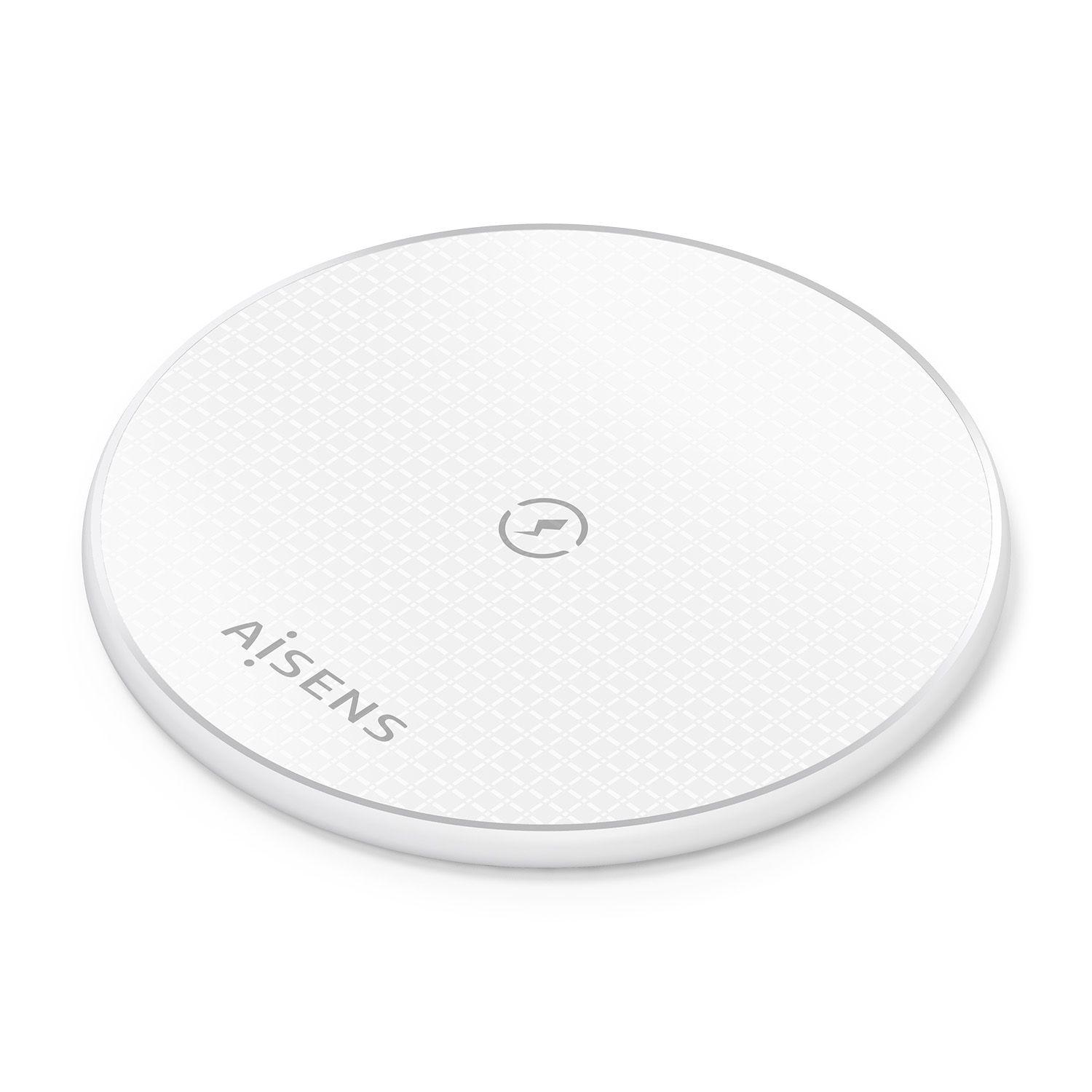 Carregador Sem Fios AISENS ASCH-15W1WC057-W (15 W - Smartphone - Qi - Branco)