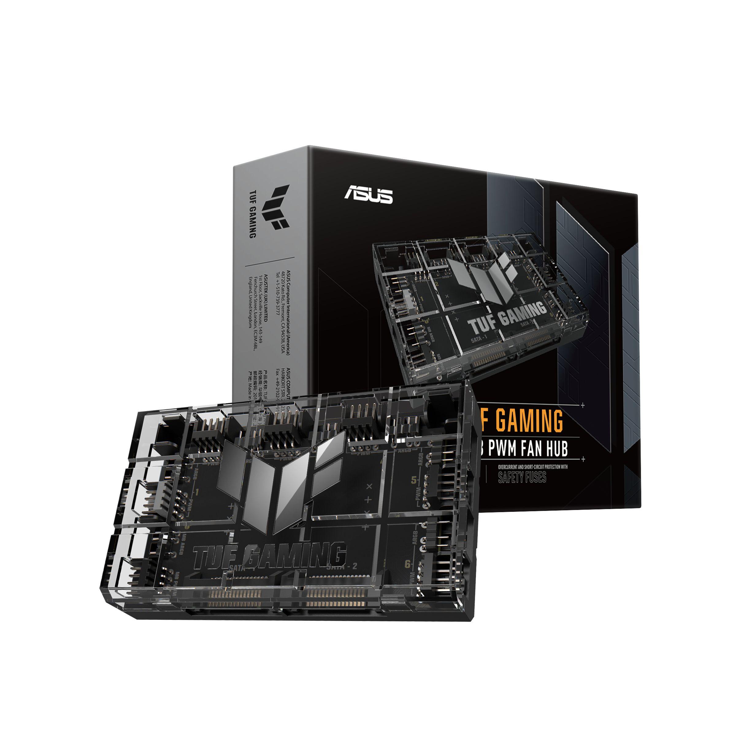 Controlador de Ventoinhas ASUS TUF Gaming ARGB PWM Fan Hub (Preto), miniatura 5