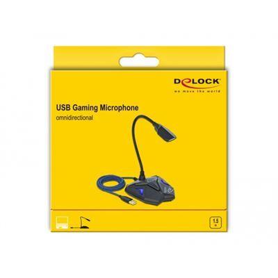 Microfone Gaming DELOCK 66330 (USB - 50–16 000 Hz - -30 dB - Azul) — miniatura 3