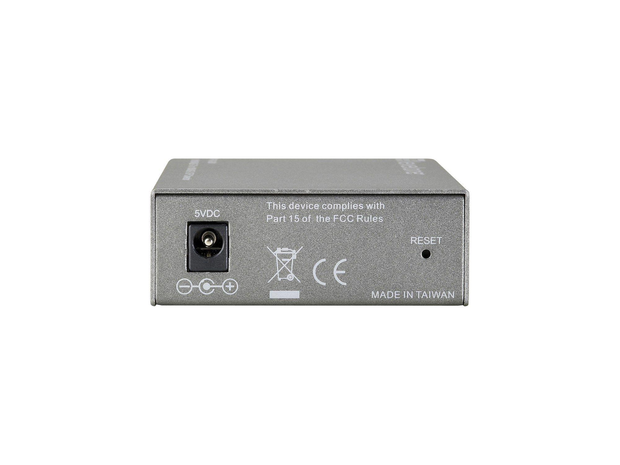 Conversor de Média de Rede LEVELONE FVS-3800 (Fast Ethernet - 100 Mbit/s - Cinzento) — miniatura 2