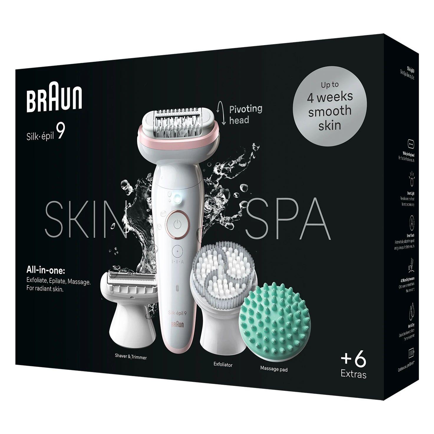 Depiladora BRAUN Silk-épil 9 SkinSpa 9-080 (Rosa dourado e Branco), miniatura 2