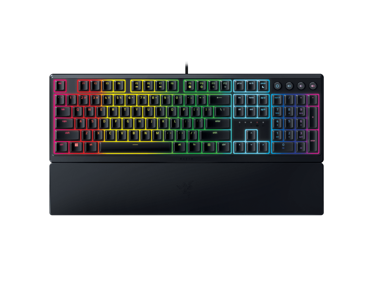 Teclado RAZER Ornata V3 (Alemão - Membrana - Tamanho completo - Preto)