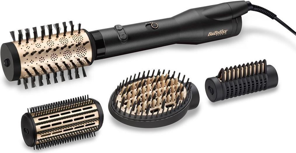 Escova Modeladora de Ar Quente BABYLISS AS970E (Nylon e javali - Preto)