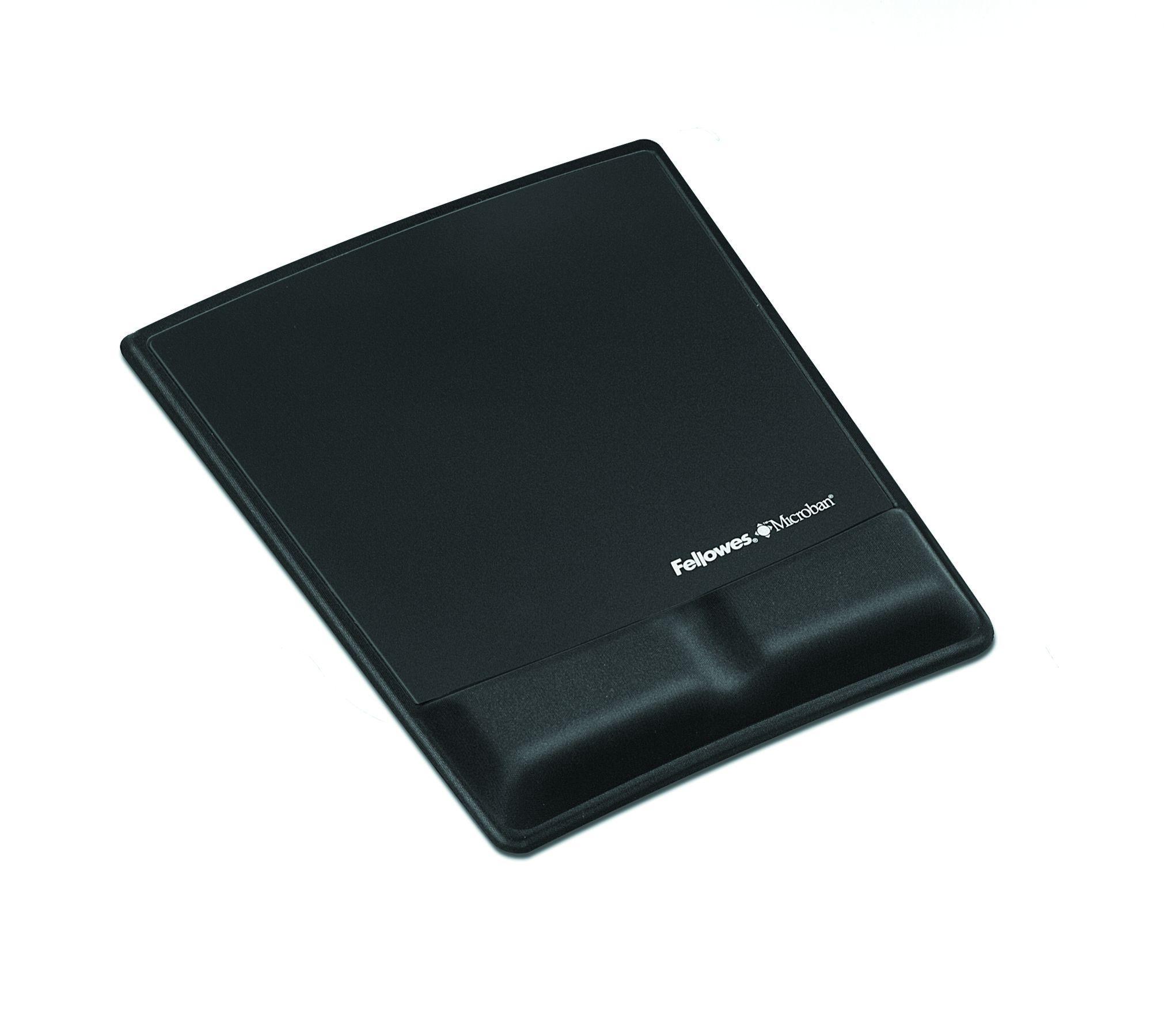 Tapete de Rato FELLOWES Health-V Fabrik 9181201 (Espuma de memória, Plástico - 2,22 cm - Preto)