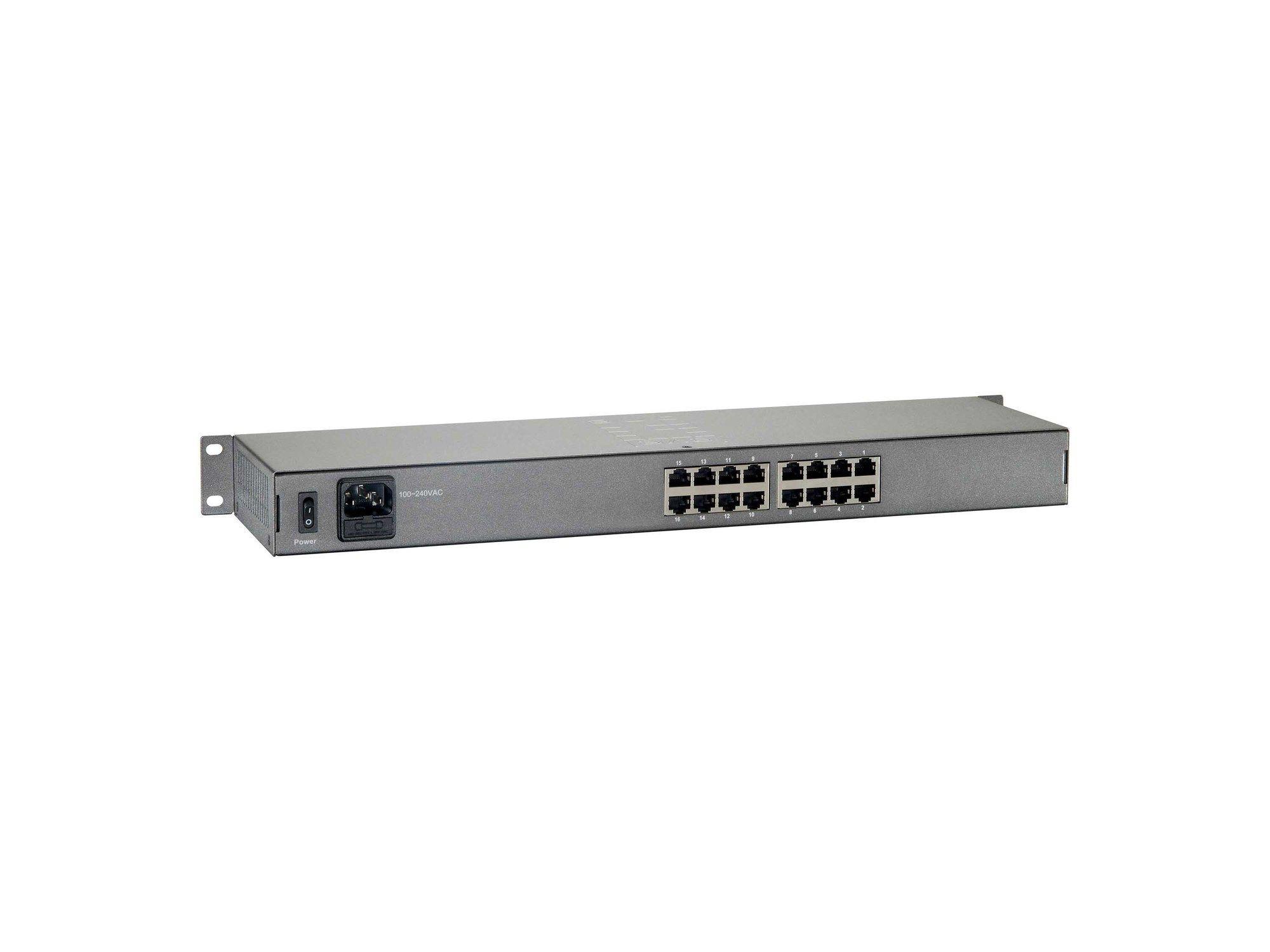 Switch de Rede LEVELONE FEP-1601W120 (Fast Ethernet - 160 KB - 3,2 Gbit/s - Cinzento), miniatura 2