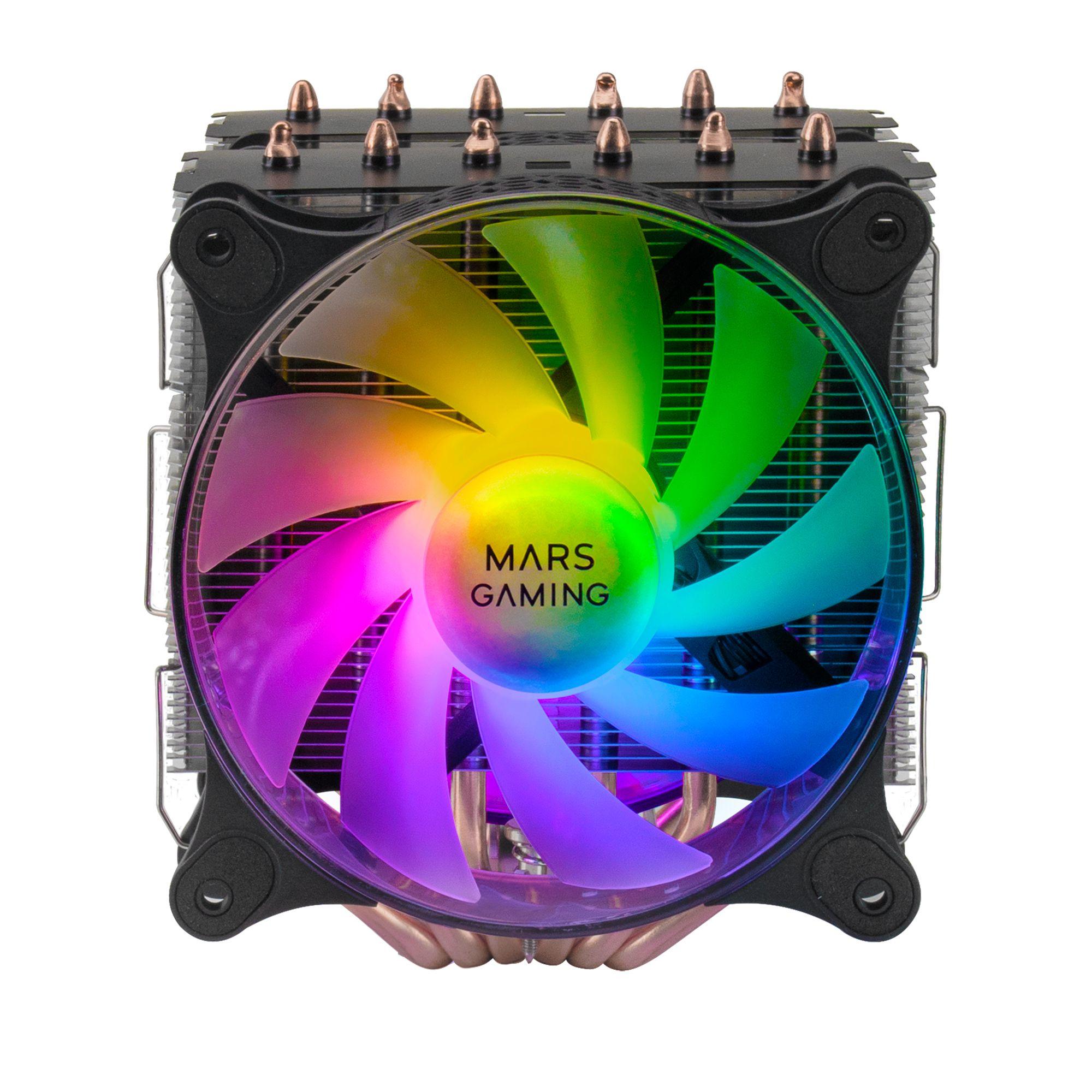 Dissipador CPU MARS GAMING MCPU-XT (120 mm - 1600 RPM - ARGB - Preto) — miniatura 3