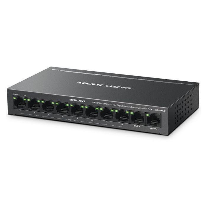 Switch de Rede MERCUSYS MS110CMP (Fast Ethernet - 10/100 Mbit/s - 5,6 Gbit/s - Preto) — miniatura 2