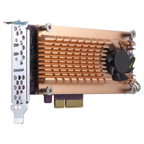 Placa de Expansão SSD QNAP QM2-2S-220A (M.2 22110/2280 - PCIe NVMe - Dourado), miniatura 4