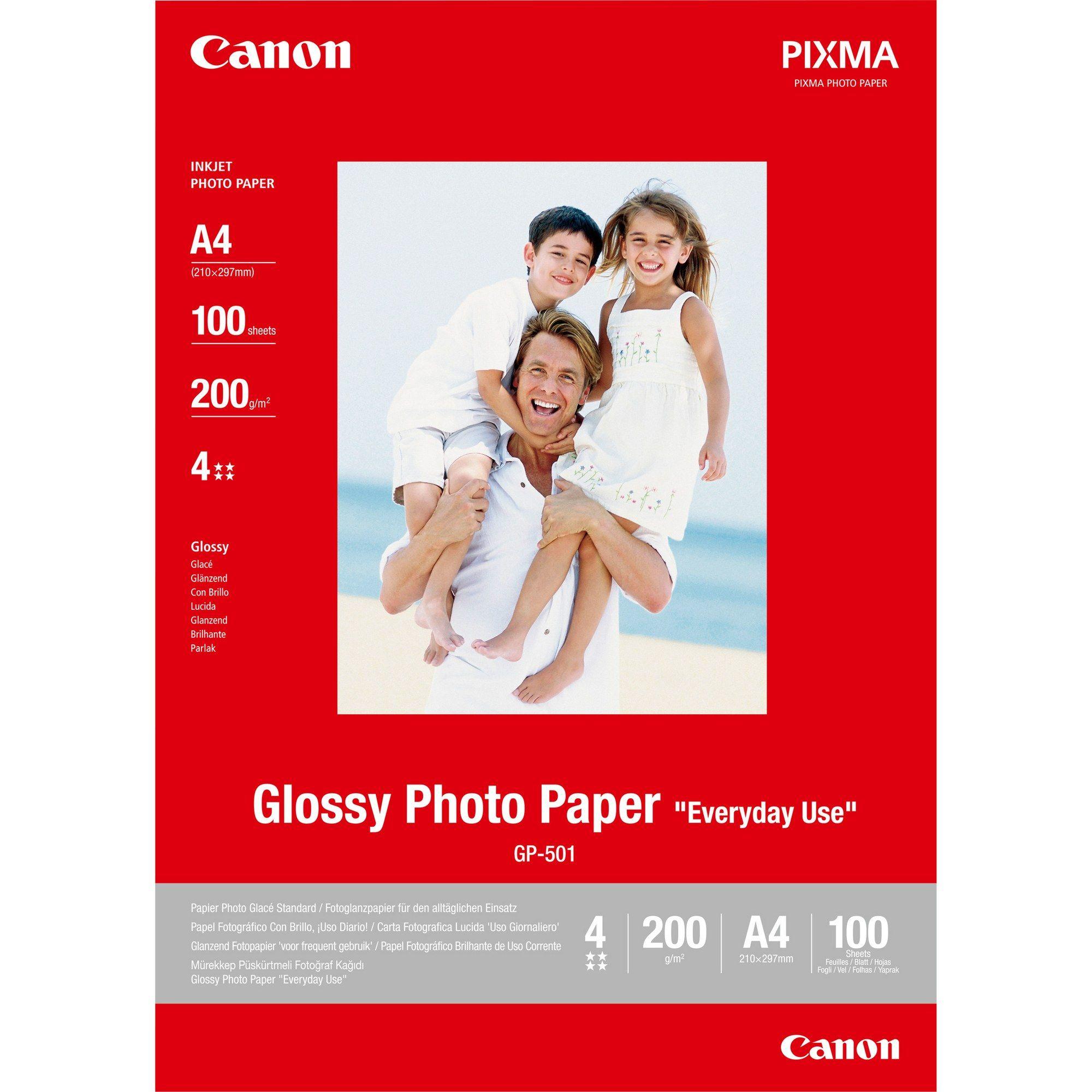 Papel Fotográfico CANON GP-501 (A4 - 100 folhas - 200 g/m² - Brilhante)
