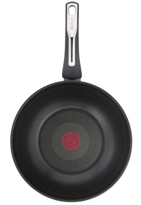 Frigideira Wok TEFAL Emotion E3001904 (Altura 8,03 cm - Aço inoxidável)